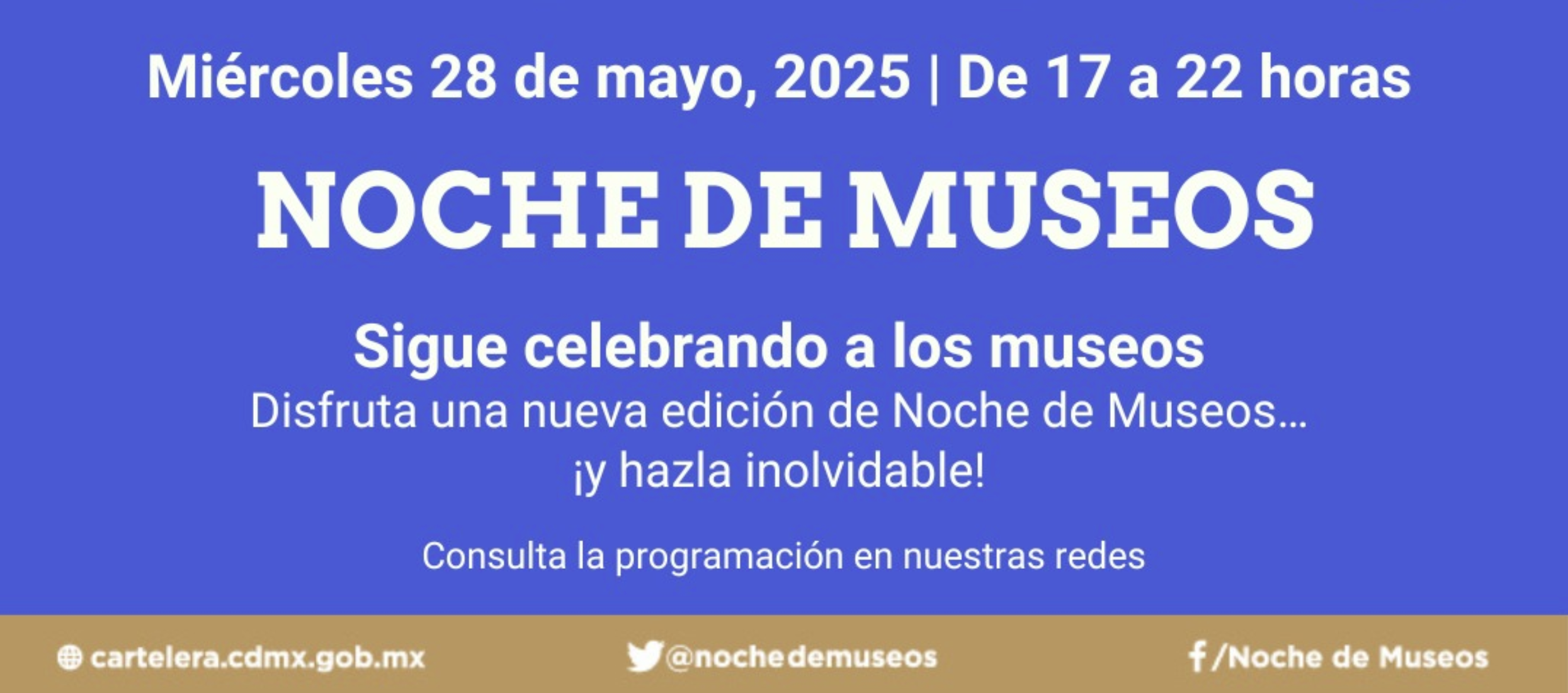 No te pierdas la sexta edición de Noche de Museos 2025 con arte, música y diversión